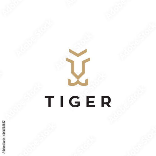 simple tiger logo design