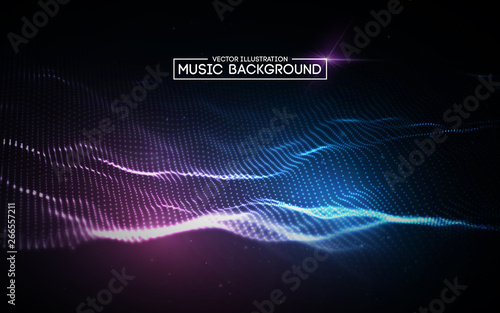 Music abstract background blue. Equalizer for music, showing sound waves with music waves, music background equalizer vector concept.