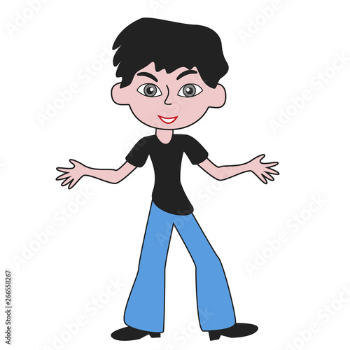 A fun and cheerful boy.