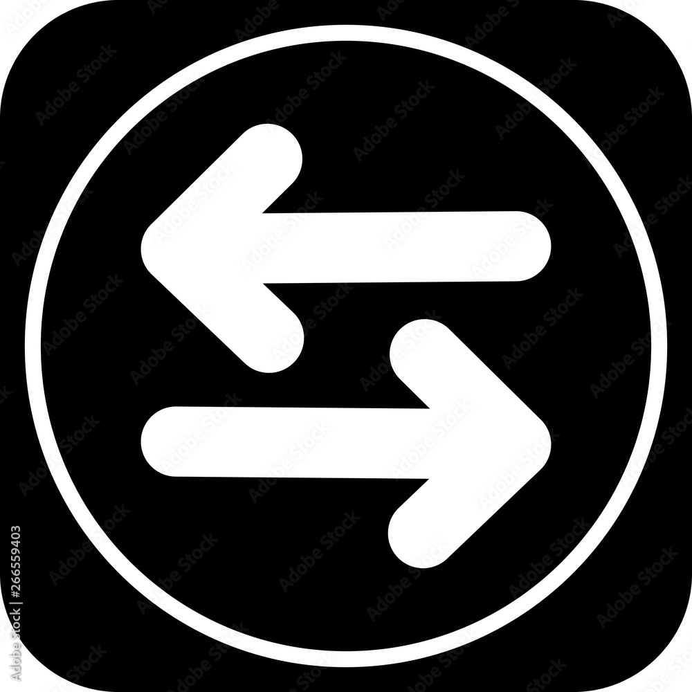 Double Direction Arrow Icon For Your Project Double Direction Arrow Icon For Your Project