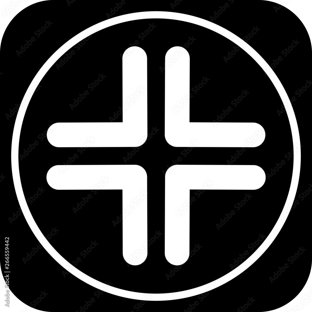 Fototapeta premium Complex Direction Arrow Icon For Your Project