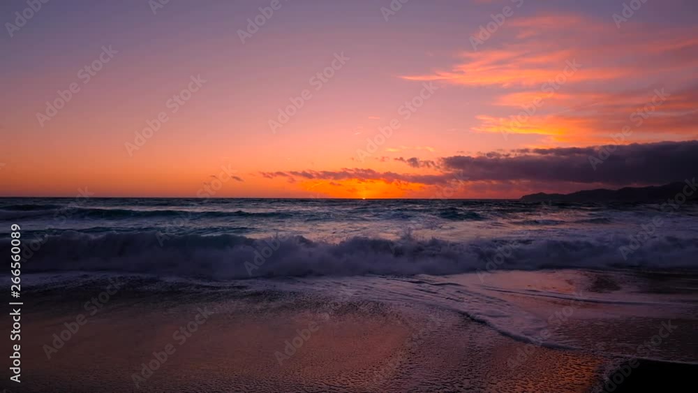 Sea sunset at the beach, Sardegna, Italy Sea sunset at the beach, Sardegna, Italy