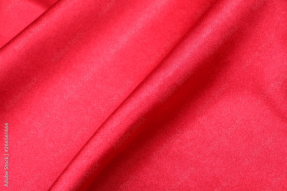 Crumpled fabric red texture Crumpled fabric red texture