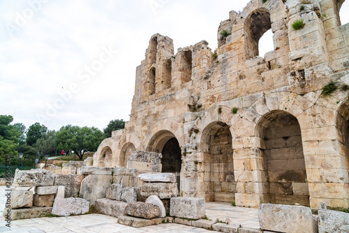 northern wall of the Athene Amphitheater, Greece © k_samurkas