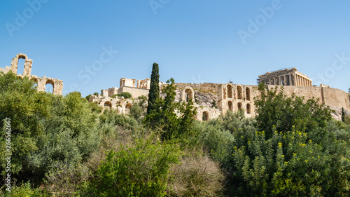 Parthenon temple in Acropolis at Athens, Greece