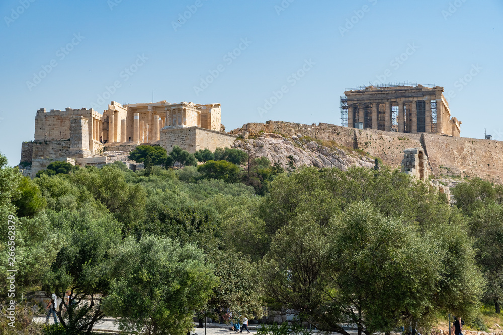 Parthenon temple in Acropolis at Athens, Greece