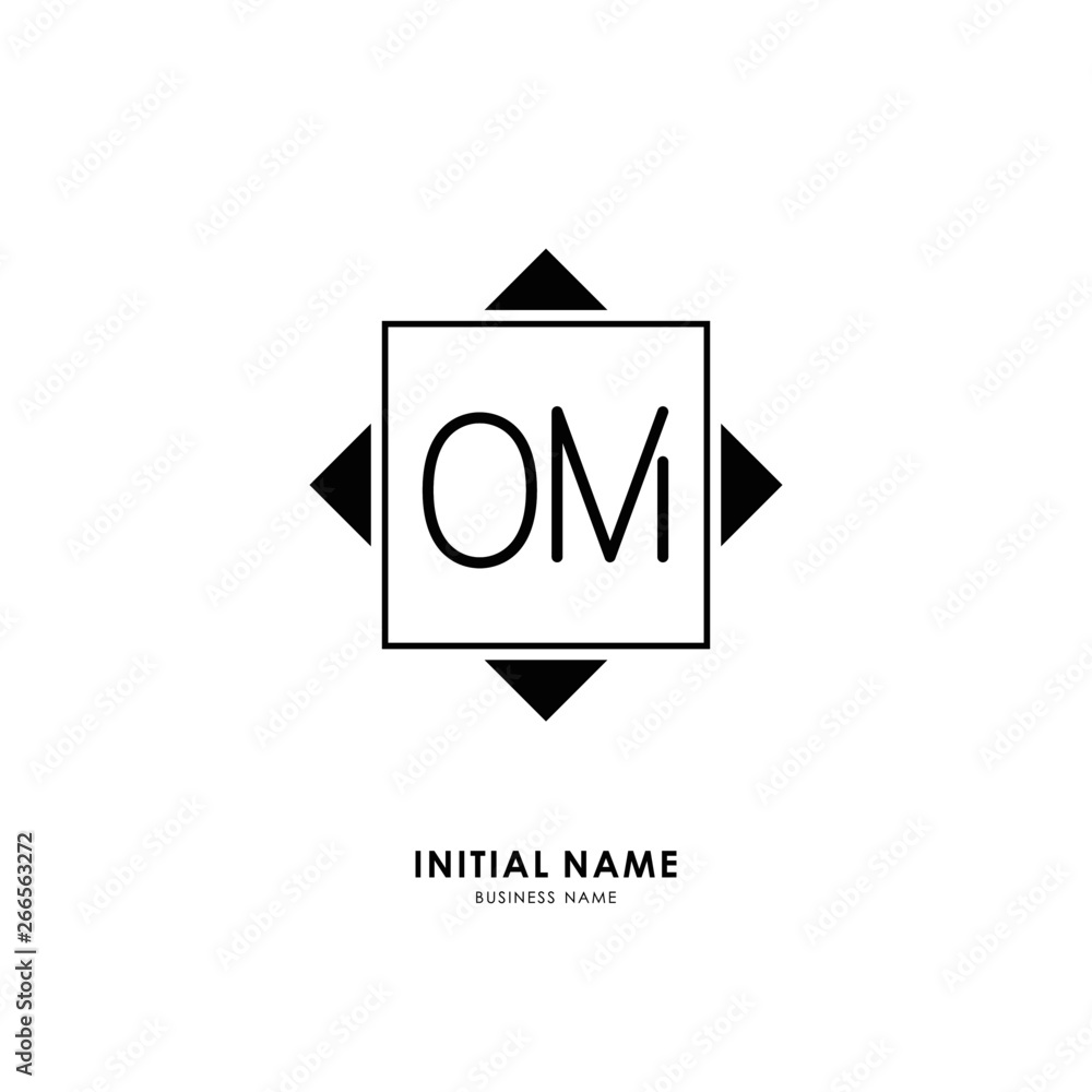 O M OM Initial logo letter with minimalist concept. Vector with scandinavian style logo. O M OM Initial logo letter with minimalist concept. Vector with scandinavian style logo.