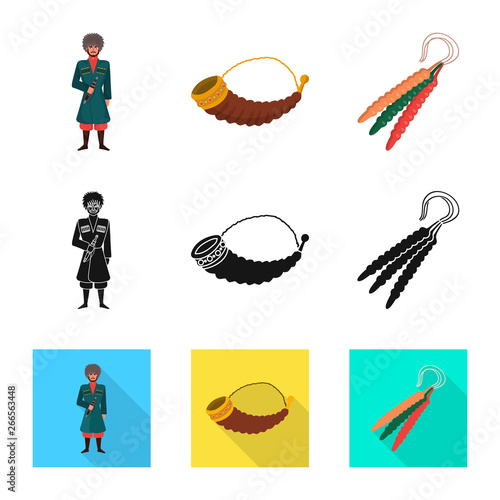 Vector design of culture and sightseeing icon. Collection of culture and originality stock vector illustration.