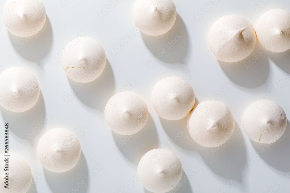 meringue background on white top meringue background on white top