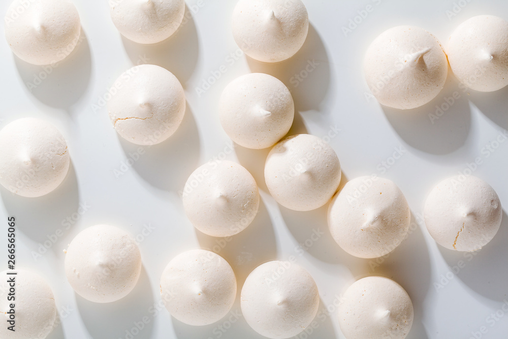 meringue background on white top meringue background on white top