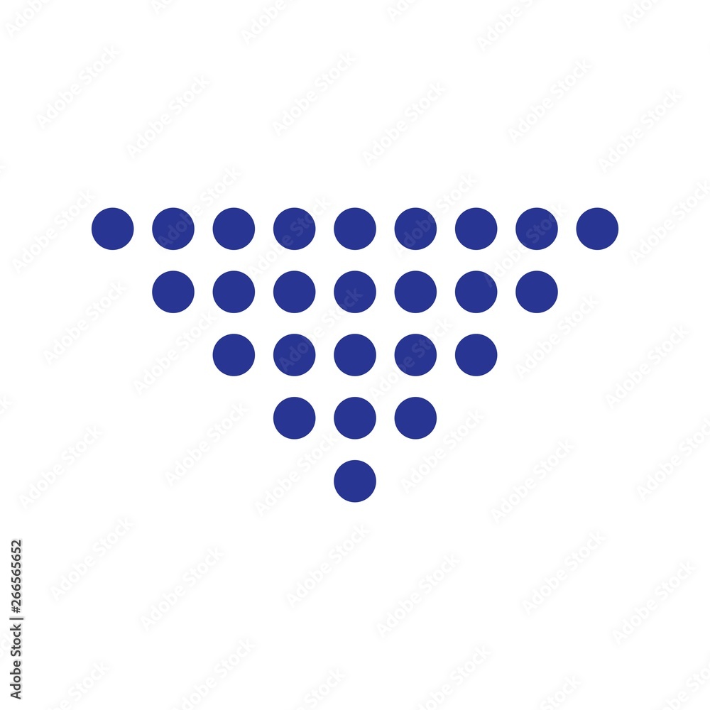 Fototapeta premium Down Direction Arrow Icon For Your Project