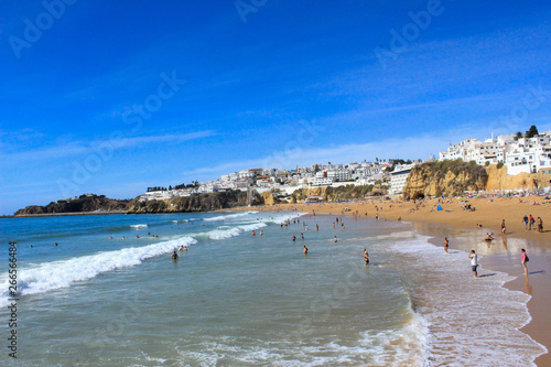 Beach in Albufeira, Algarve.