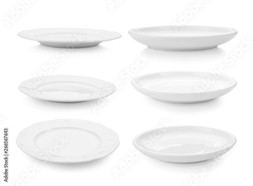 plate on white background