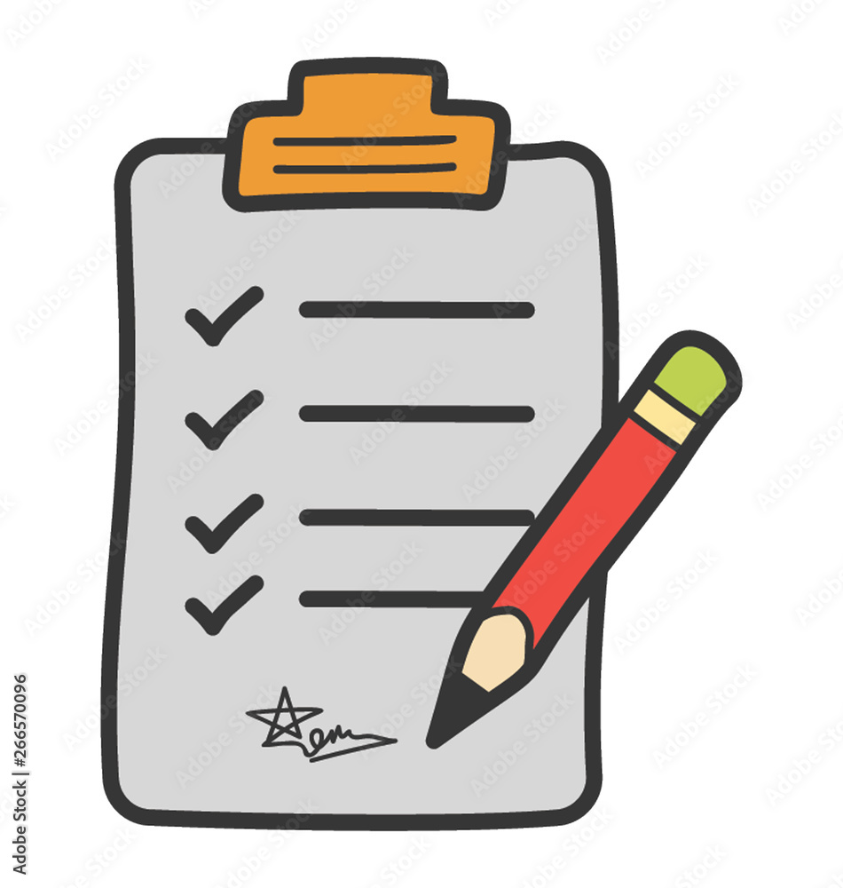 Verified list icon, flat vector design. Verified list icon, flat vector design.