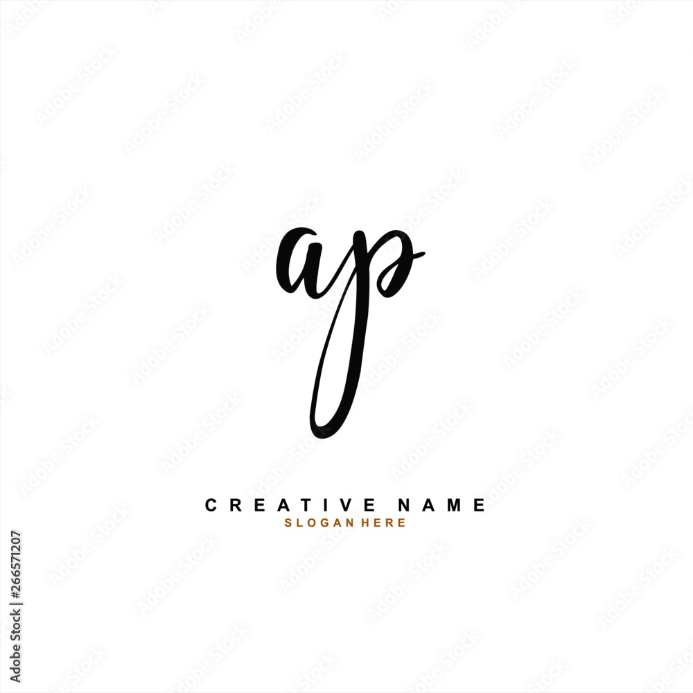 A P AP Initial logo template vector. Letter logo concept A P AP Initial logo template vector. Letter logo concept