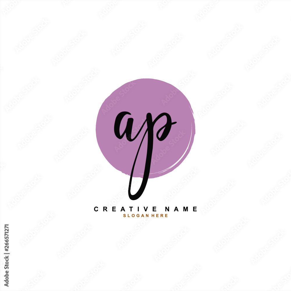 A P AP Initial logo template vector. Letter logo concept A P AP Initial logo template vector. Letter logo concept