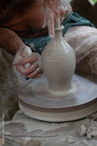 hands pottery