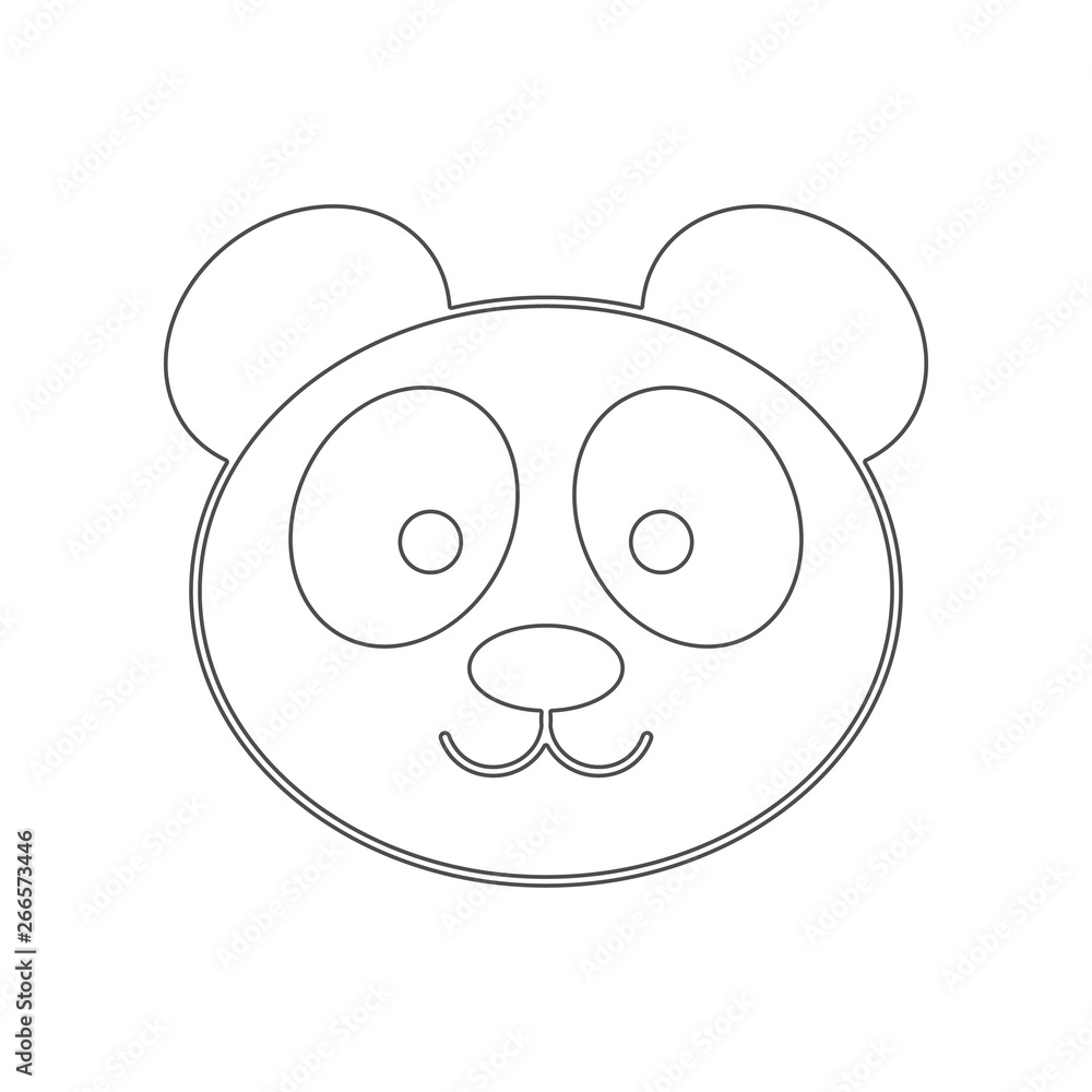 Panda icon. Element of China for mobile concept and web apps icon. Outline, thin line icon for website design and development, app development Panda icon. Element of China for mobile concept and web apps icon. Outline, thin line icon for website design and development, app development
