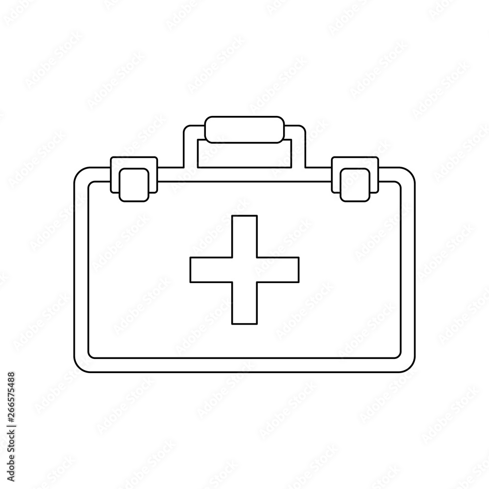 color first aid kit icon. Element of construction tools for mobile concept and web apps icon. Outline, thin line icon for website design and development, app development color first aid kit icon. Element of construction tools for mobile concept and web apps icon. Outline, thin line icon for website design and development, app development