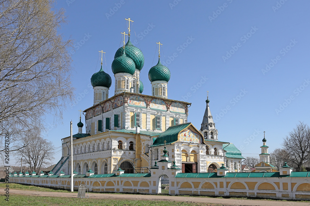 Resurrection Cathedral. Russia, Yaroslavl region, Tutaev city, Sobornaya street, may 1, 2019