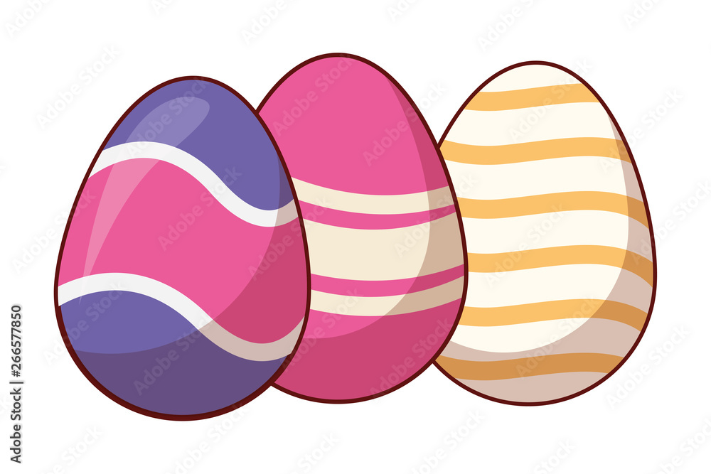 Easter eggs colorful painted Easter eggs colorful painted