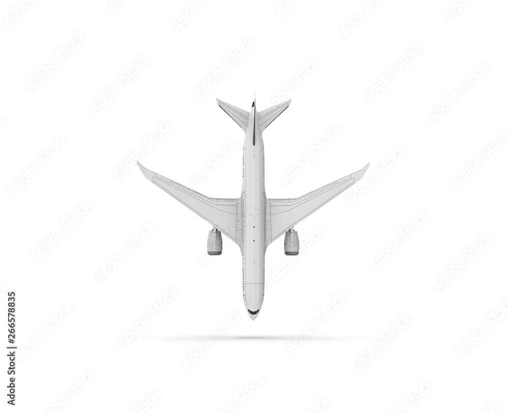 Airplane isolated on white 3D Rendering