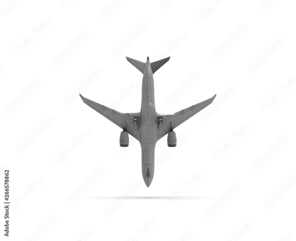 Airplane isolated on white 3D Rendering