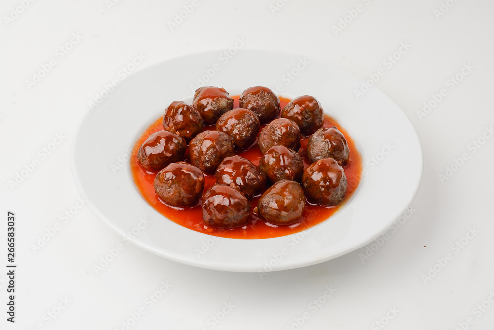 meatballs a bowl isolated on white meatballs a bowl isolated on white
