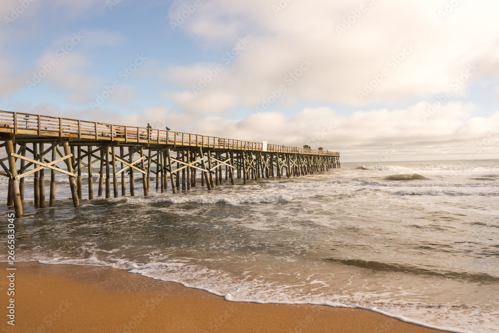 Flagler Pier on the Florida coast 