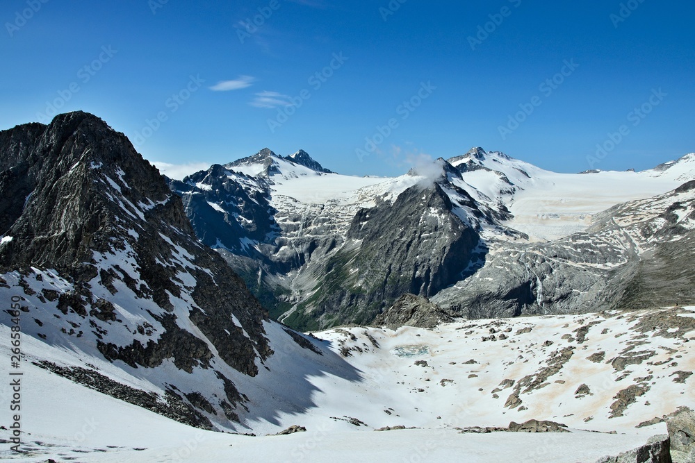 Italy-outlook from the Presena peak