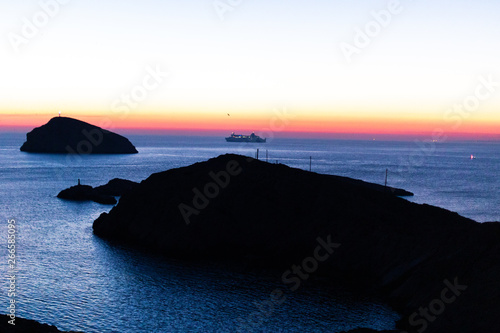 sunset at the sea