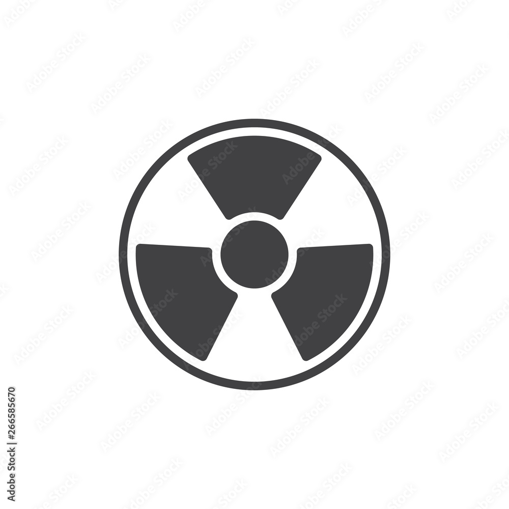 Radiation vector icon. filled flat sign for mobile concept and web design. Nuclear Hazard glyph icon. Symbol, logo illustration. Pixel perfect vector graphics Radiation vector icon. filled flat sign for mobile concept and web design. Nuclear Hazard glyph icon. Symbol, logo illustration. Pixel perfect vector graphics
