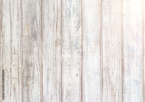 Old white grungy wood plank surface as the material textured and background
