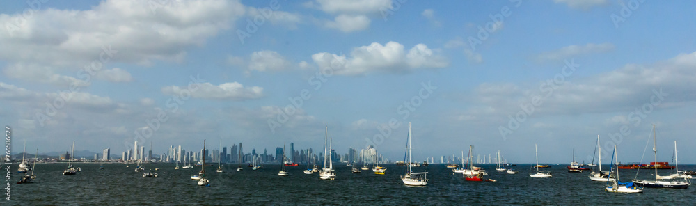 The skyline of Panama City.