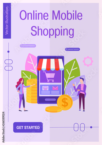 E commerce flat vector illustration