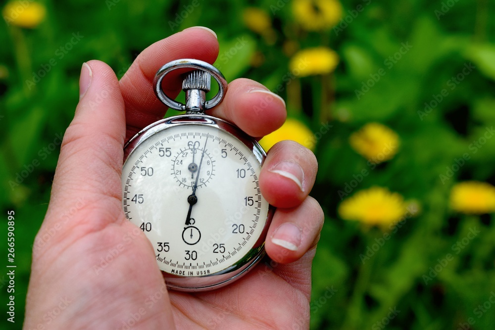 Stopwatch is an instrument capable of measuring time intervals with an accuracy of fractions of