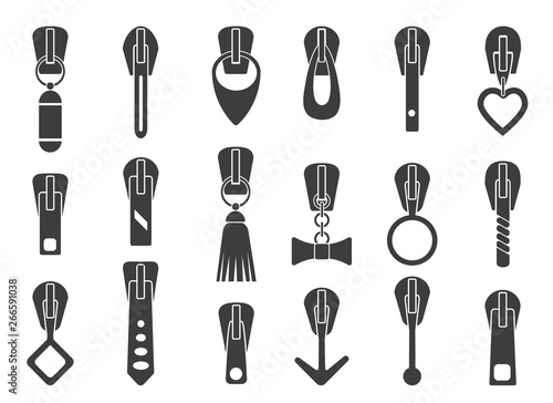 Zipper pullers set
