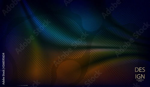 Abstract dark background with randomly drawn geometric shapes with many small stripes