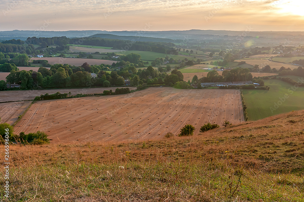 Fototapeta premium Sunset - view from Cley Hill - Warminster - Wiltshire