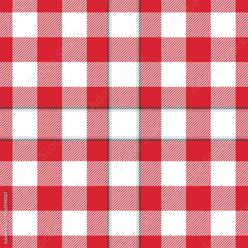 Red and white chequered seamless pattern