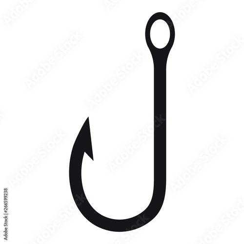 Fishing Hook icon vector isolated