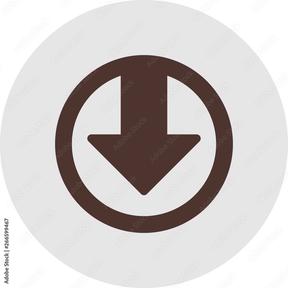 Down Direction Arrow Icon For Your Project