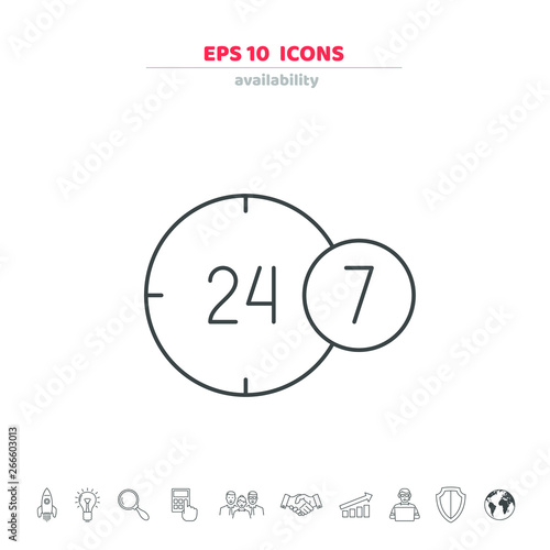Business icons set. Template for your design works. Vector illustration.