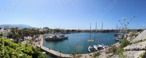 Panorama of Kos Town Harbour at Kos Island