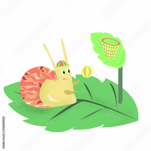 the snail who plays basketball