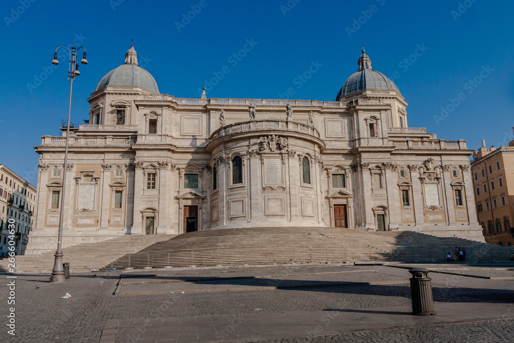 Basilica Papale di Santa Maria Maggiore, a view from Piazza dell'Esquilino