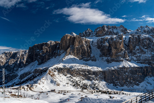 Panorama of Dolomites Alps, Val Gardena, Italy