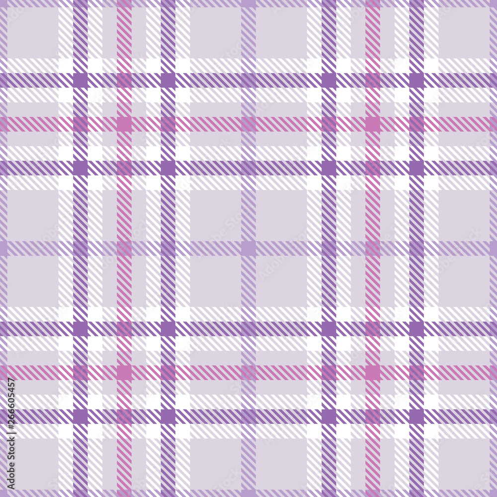 Seamless plaid pattern with purple stripes on a light background. vector Seamless plaid pattern with purple stripes on a light background. vector