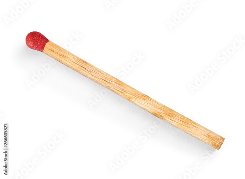 Match with red gray on an isolated white background