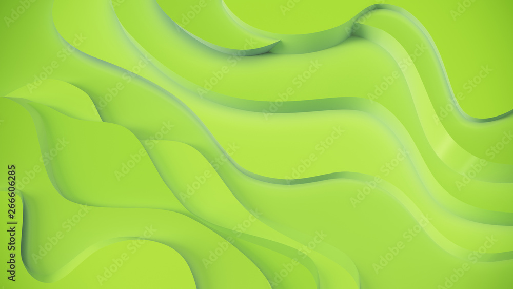 Elegant green relief. Abstract topographical background. Beautiful fluid design. chaotic ribbons create white flow. 3d illustration Elegant green relief. Abstract topographical background. Beautiful fluid design. chaotic ribbons create white flow. 3d illustration